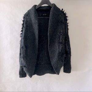 Topshop Black Sparkle Cardigan Sweater
